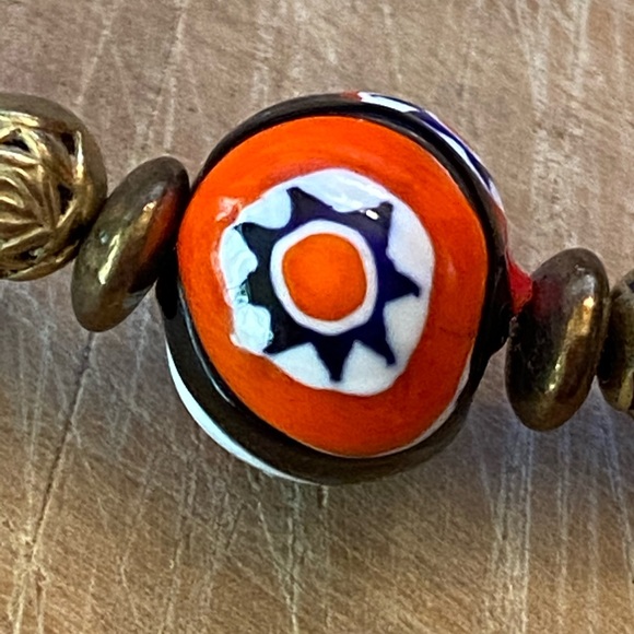 Amazing vintage long Millifiore Bead Necklace - Picture 12 of 15